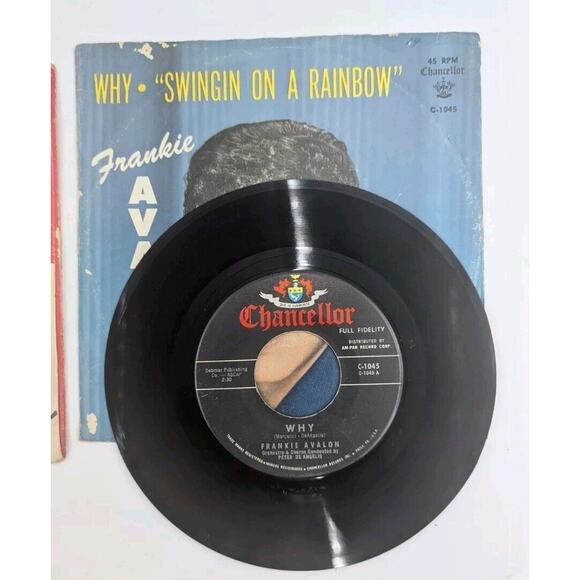 Frankie Avalon Vinyl 45 Record Lot of 3 Records - Picture 3 of 5